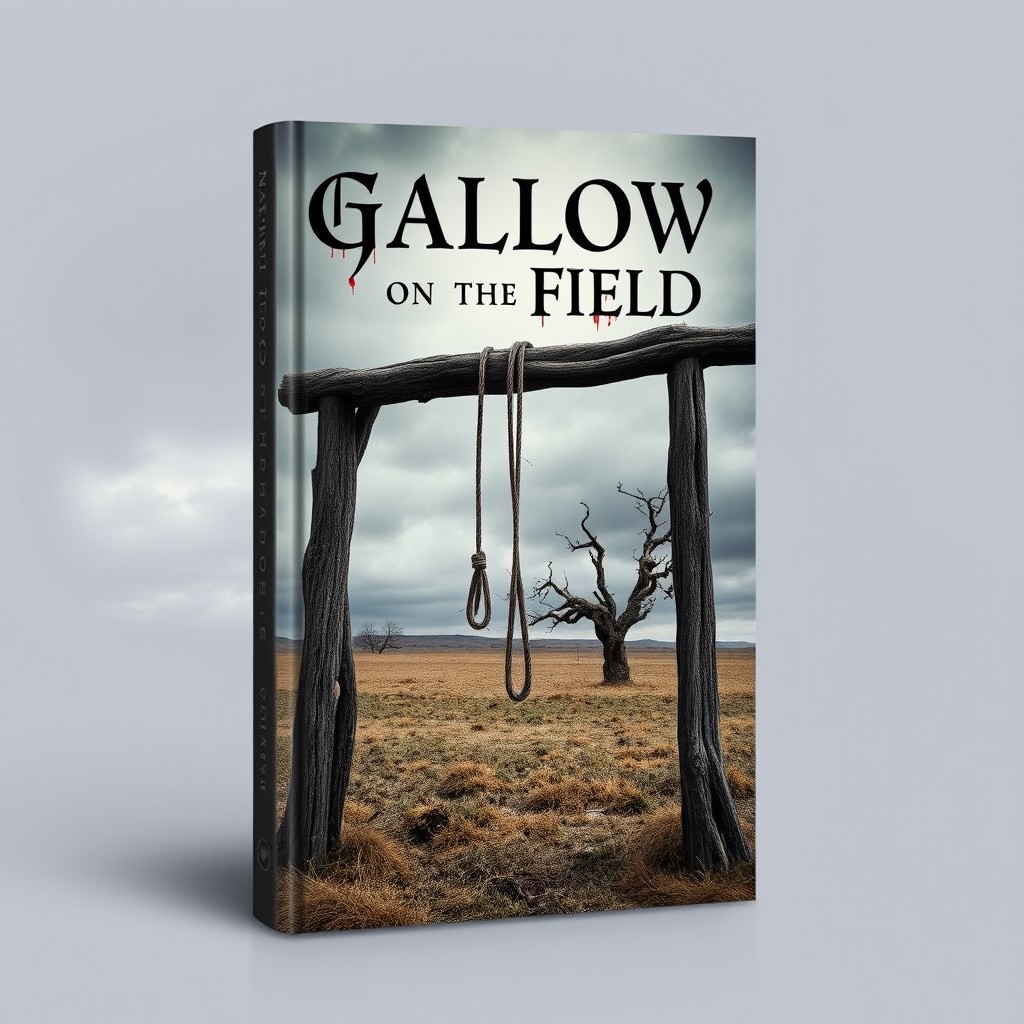 A captivating book cover design for a title 'Gallow on the Field'