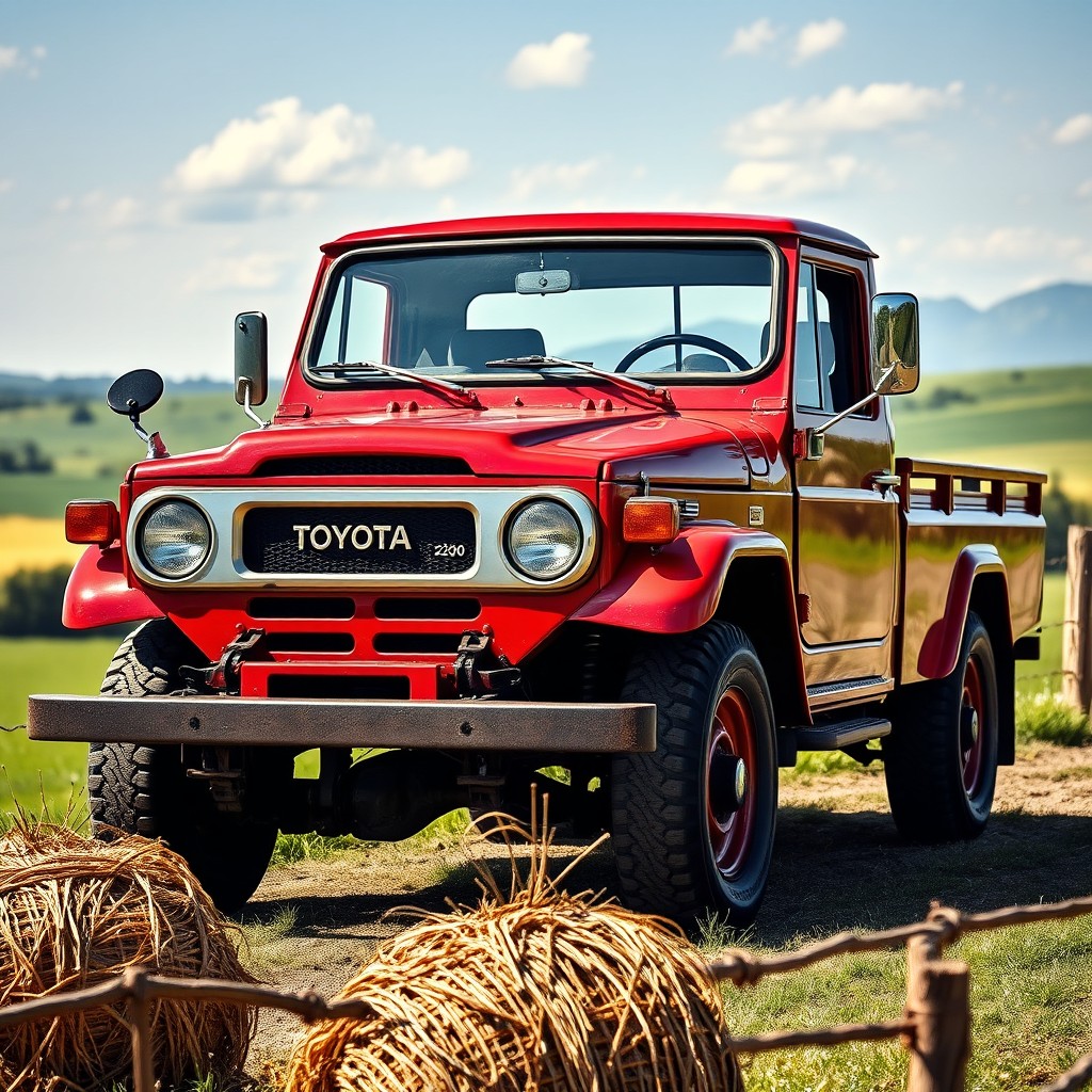 A stunning image of a Toyota Stout 2200, showcasing its vintage design and classic lines