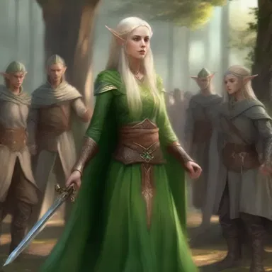 In the land of Elaria, the elves rose betimes to prepare for battle against the dark sorcerer.