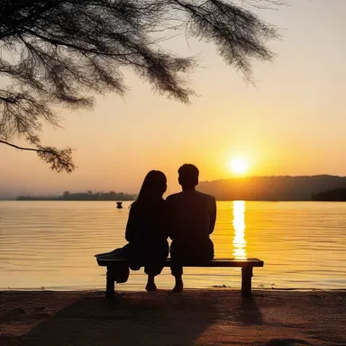 Having fallen madly in love, the couple would often meet betimes to watch the sun rise together.