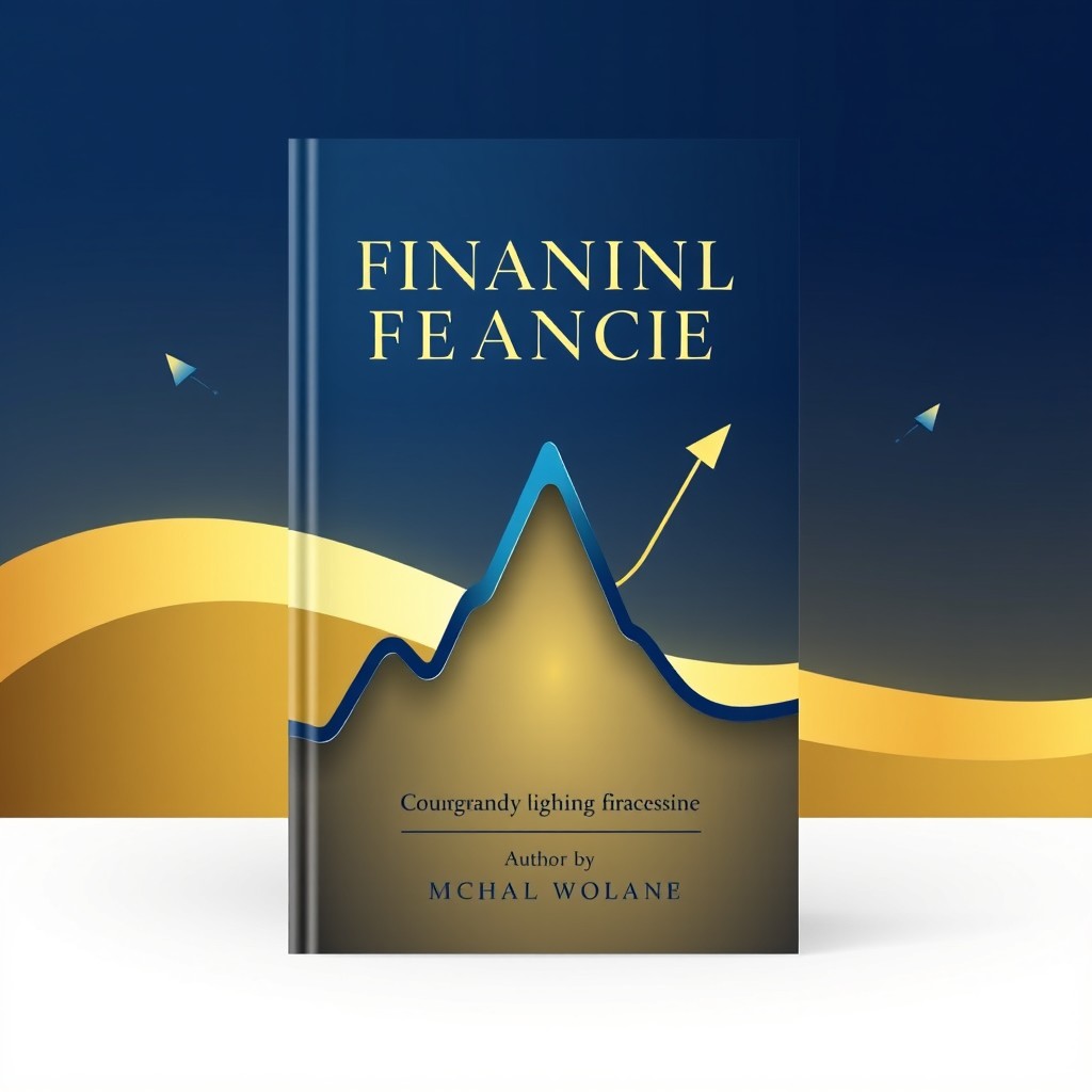 A beautifully designed cover for a financial book, featuring a modern and sleek design