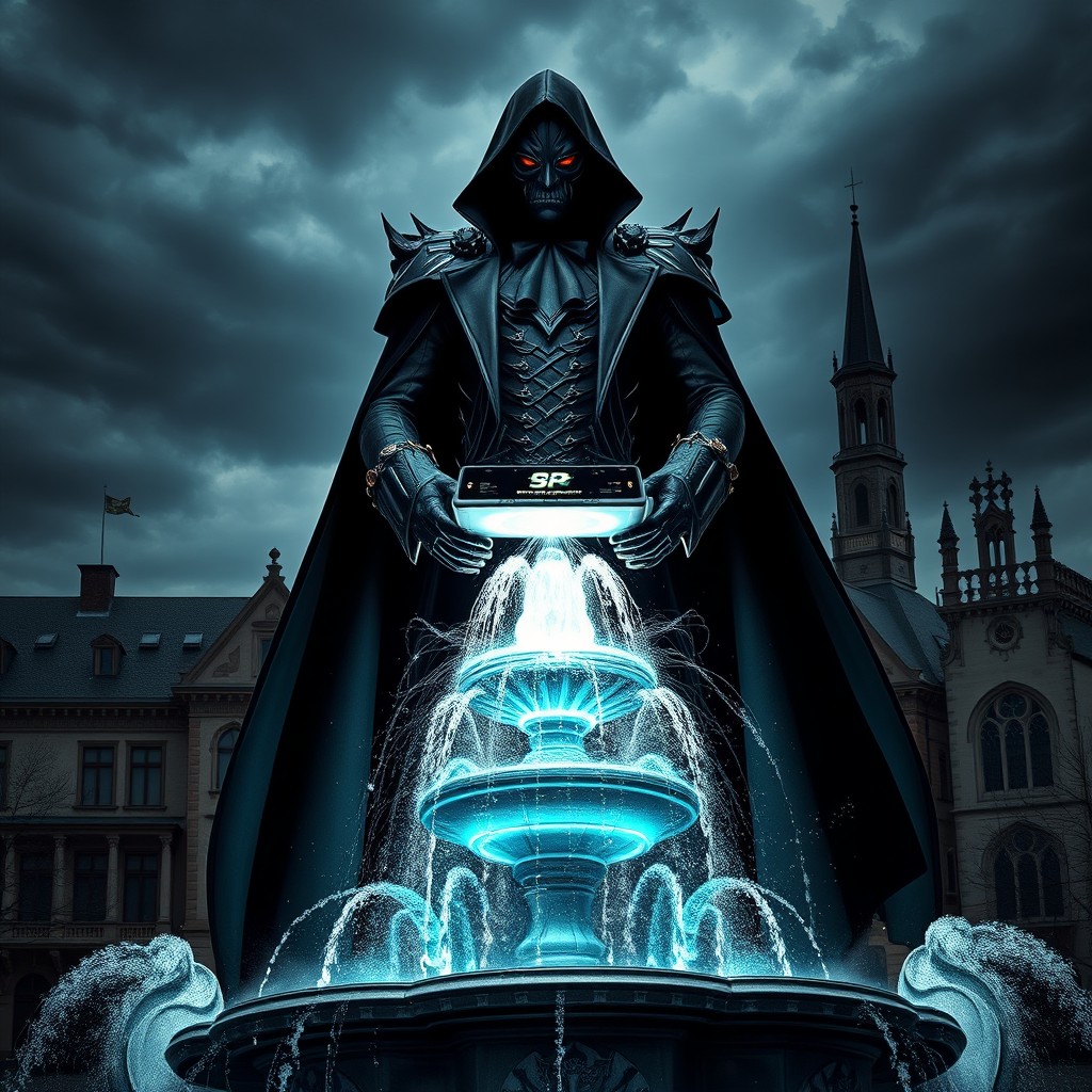 A dramatic, imposing supervillain set in Göttingen, Germany