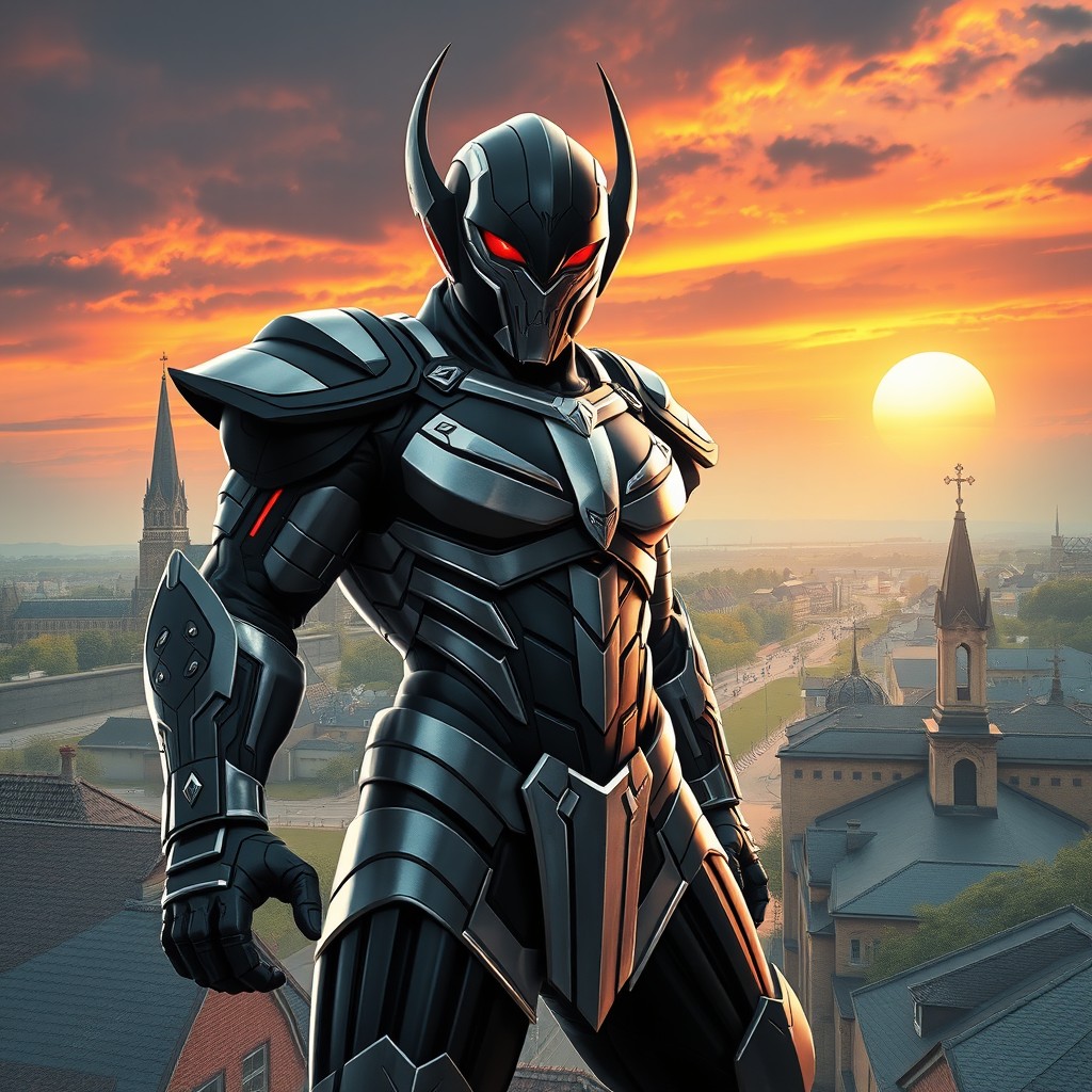 A formidable supervillain character conceptualized for the city of Neuss, Germany