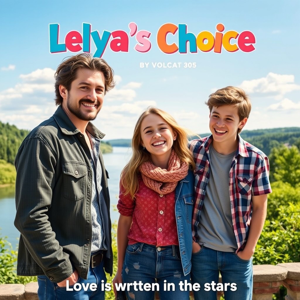 A charming movie poster for a summer romantic comedy featuring a young woman named Lelya, who believes in horoscopes