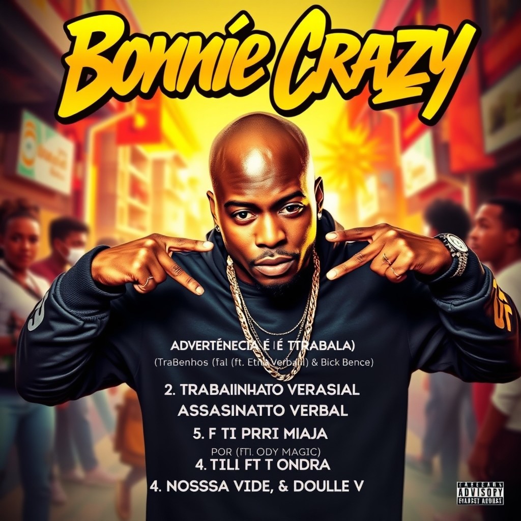 Bonnie Crazy: Bold & Vibrant Album Covers Featuring a Charismatic Black ...