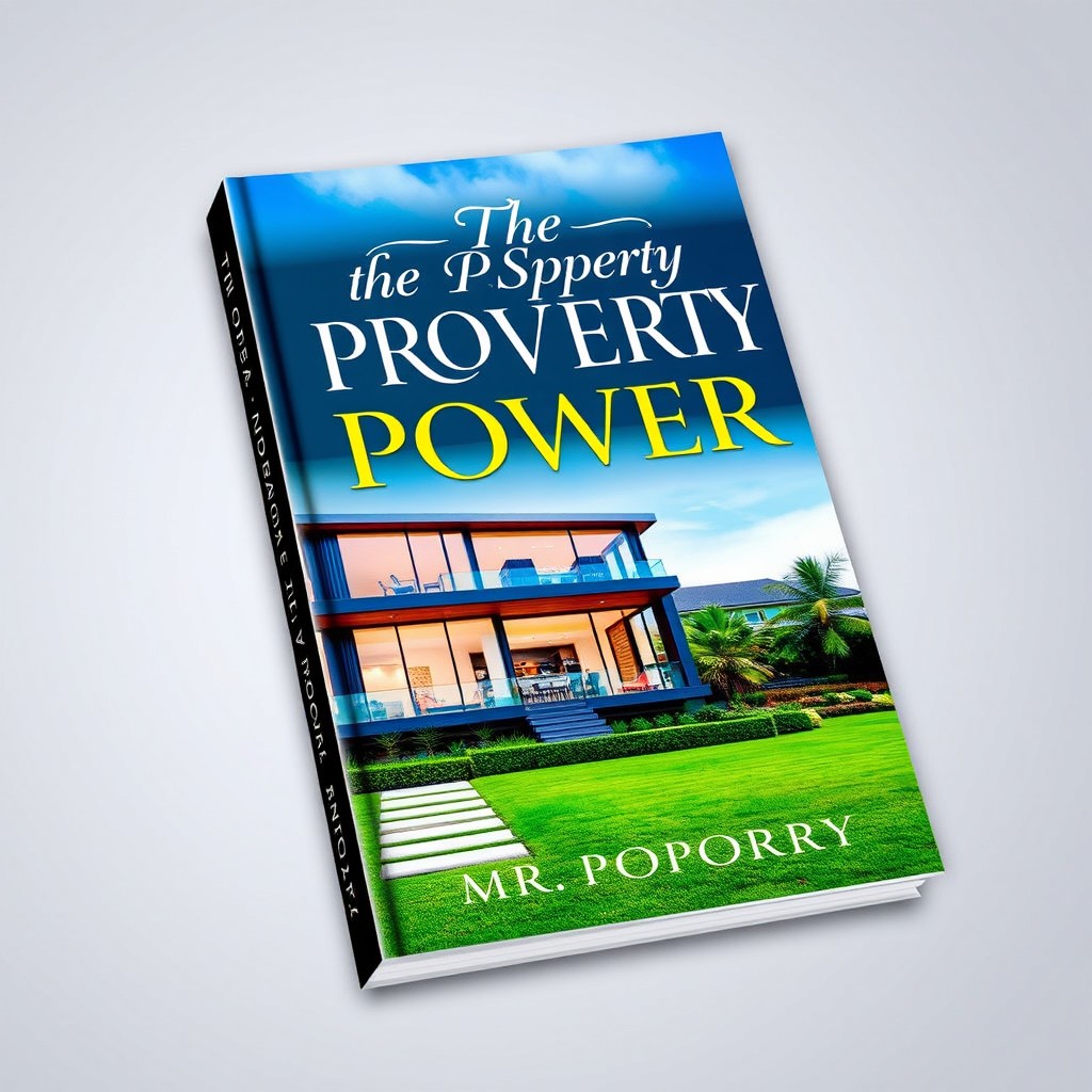 An eye-catching book cover design for 'The Property Power' by Mr Property