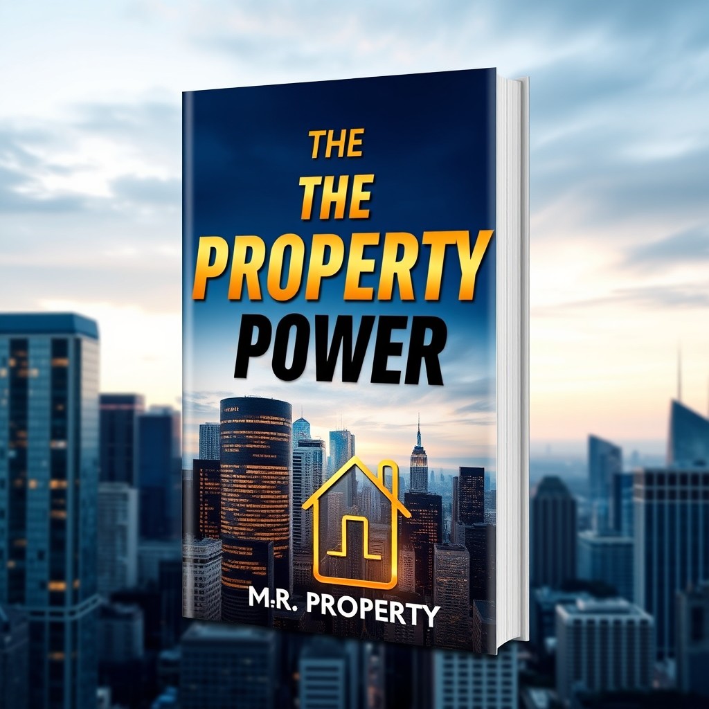 A visually striking book cover design for 'The Property Power' by Mr