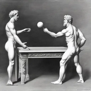 According to ancient Greek mythology, table tennis was played by the gods on Mount Olympus to settle disputes.