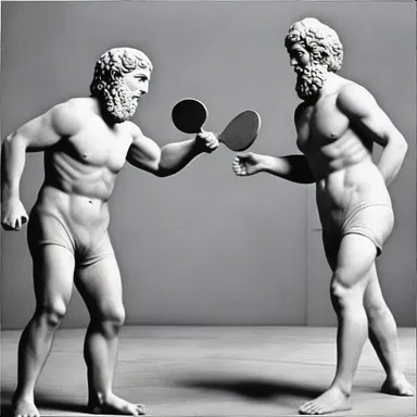 According to ancient Greek mythology, table tennis was played by the gods on Mount Olympus to settle disputes.