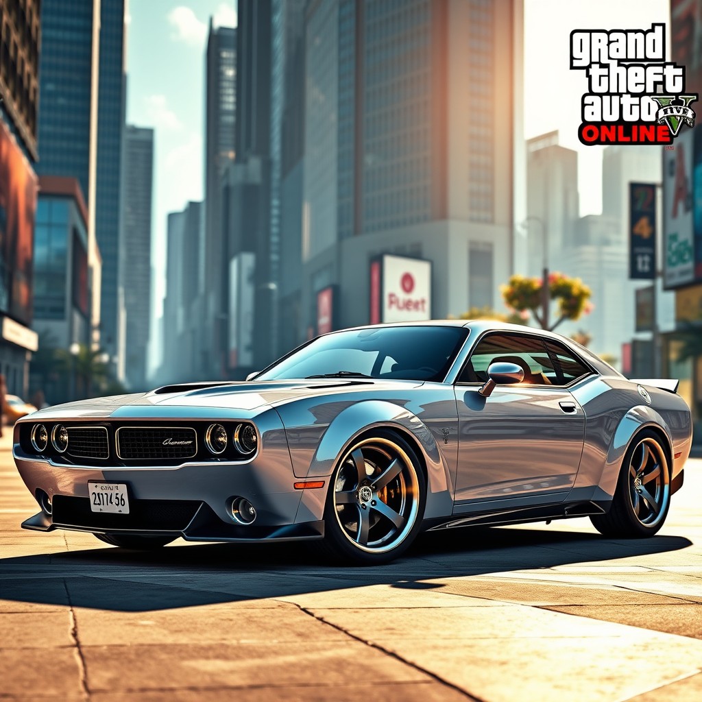 A stunning 2013 Declasse Vigero VL1 from Grand Theft Auto Online, showcasing its modern sports car aesthetics