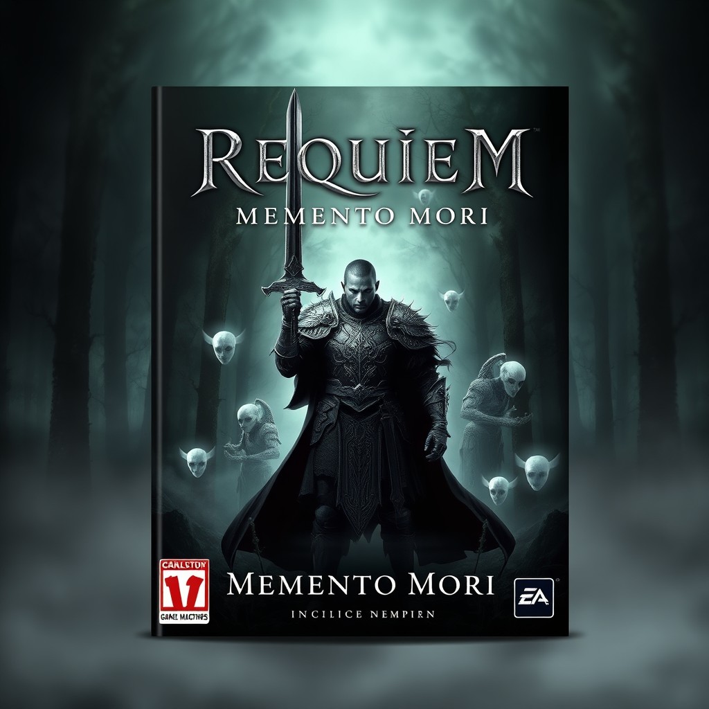 A realistic cover design for the game 'Requiem: Memento Mori'