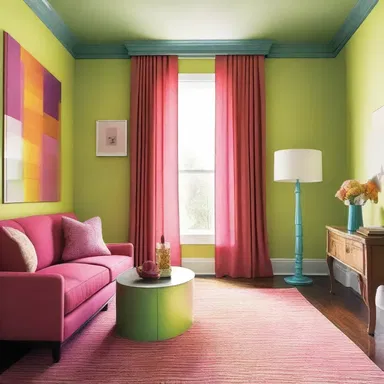 The designer used volatile colors to create a dynamic and ever-changing space.