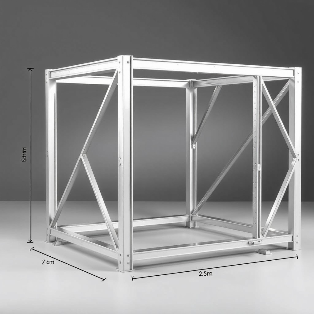 Industrial Square Frame Design | Clean Lines & Structural Integrity
