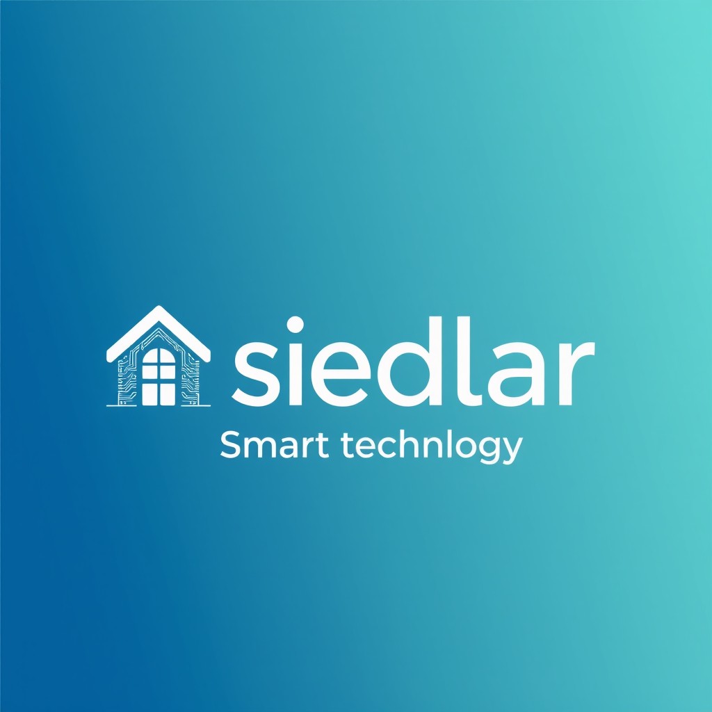 A modern logo for a company named 'siedlar Smart technology'