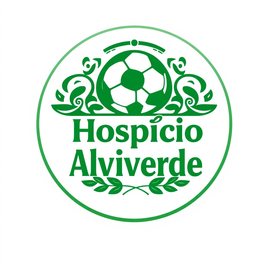 A logo design for the "Hospício Alviverde" group, inspired by the Guarani Football Club