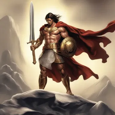 The mythological hero remained unbowed in the face of all challenges and adversity.