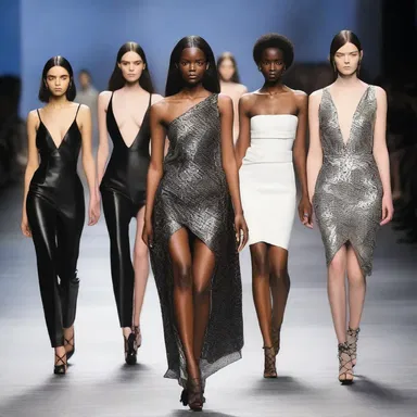 The designer's latest collection showcased bold and edgy looks, with models walking the runway in unbowed confidence.