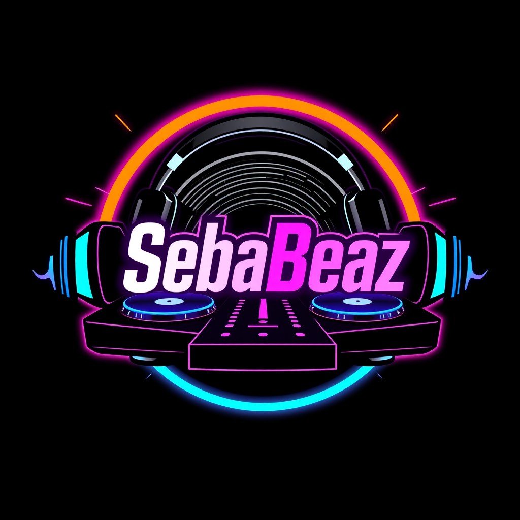 A stylish and modern design featuring the name 'SebaBeaz' prominently displayed