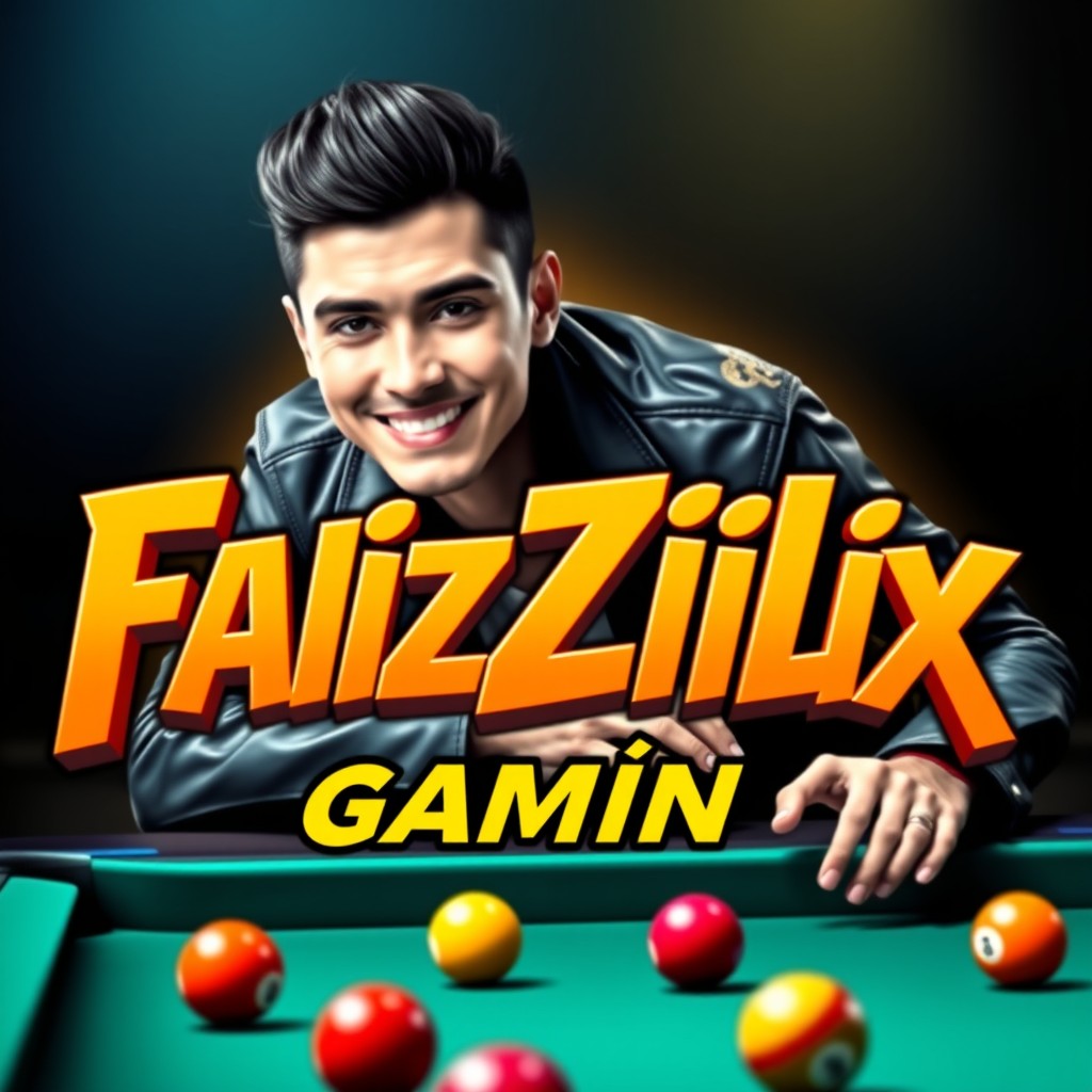 A bold, vibrant YouTube gaming logo for the channel 'FaizZilix Gaming'