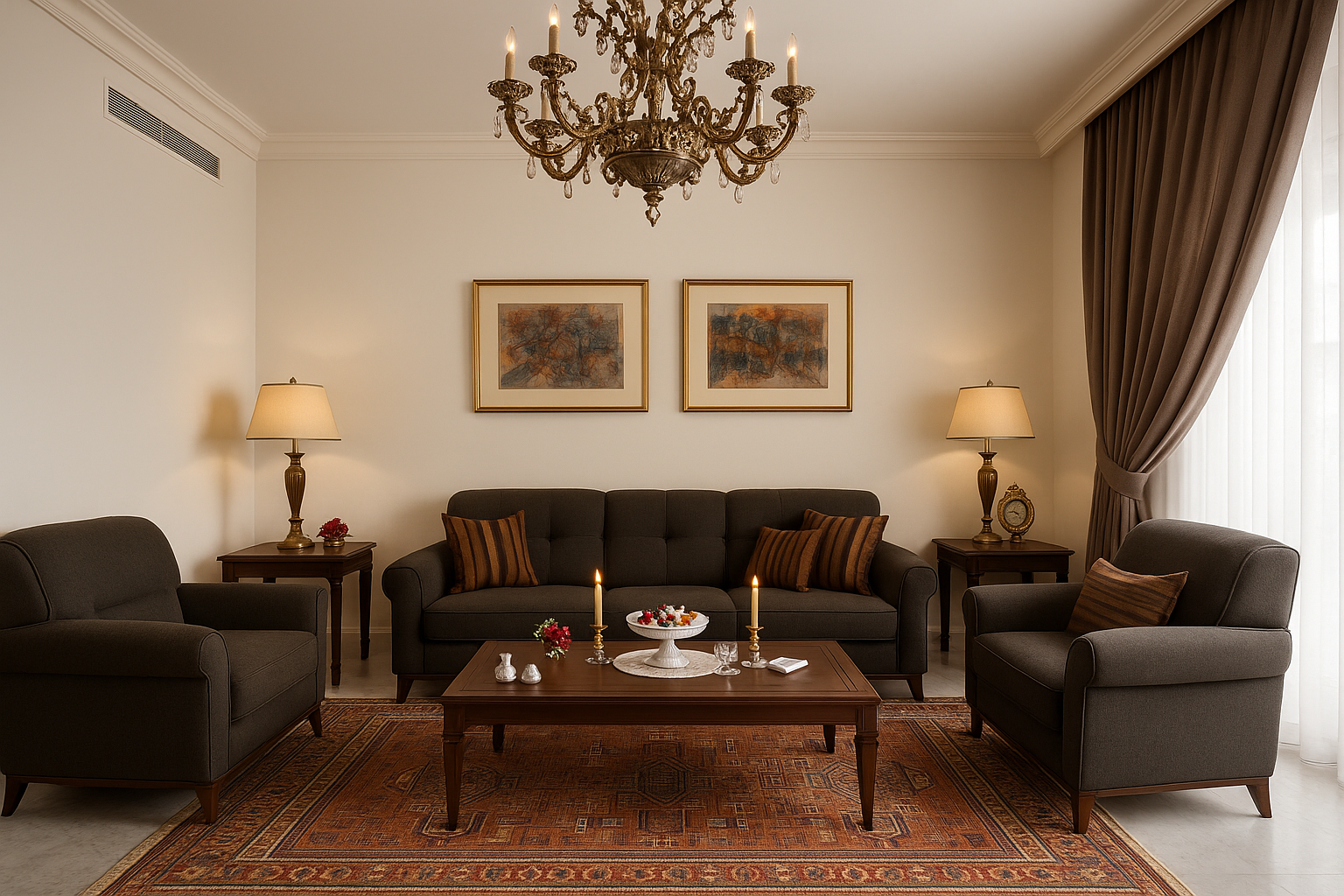 Elevate, fix furniture, decorate, fancy, reception hall, restyle with modern touch