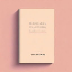 A high-quality, digital rendering of a minimalistic book cover