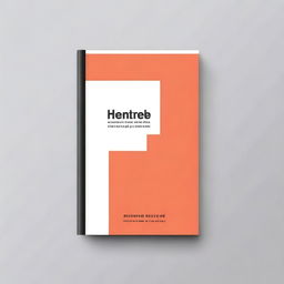 A high-quality, digital rendering of a minimalistic book cover