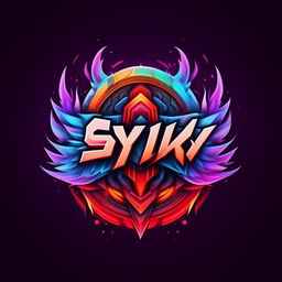 A highly stylized and vivid logo for a YouTube gaming channel called 'Synox', featuring game-inspired elements and the channel name in a bold, eye-catching font.