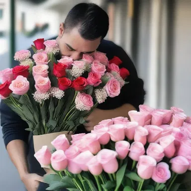 After their breakup, he started to regress and began sending her flowers every day.