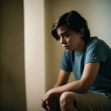 In the movie, the protagonist's mental health starts to regress after a traumatic event.
