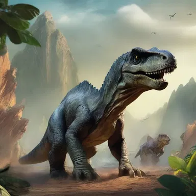 In the science fiction novel, the character uses a time machine to regress back to the era of dinosaurs.