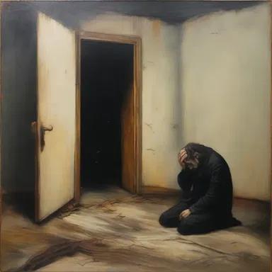 The artist created a powerful painting depicting the isolation and anguish of excommunication.