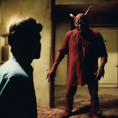 In the horror movie, the protagonist is marked for excommunication by an evil demon.