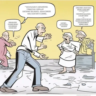 In the comic strip, the main character battles with invalidism, which often prevents them from engaging in activities.