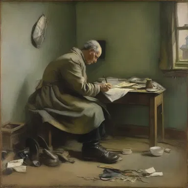 The painting depicted the artist's struggle with invalidism and the impact it had on their daily life.