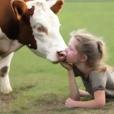 The film showcased a heartwarming tale of friendship between a bovine and a young girl.
