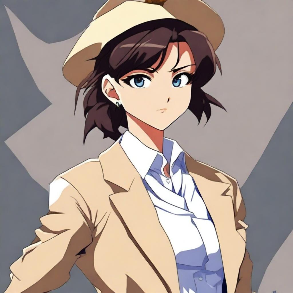 A high-quality digital art piece featuring Mouri Ran, a character from the anime Detective Conan