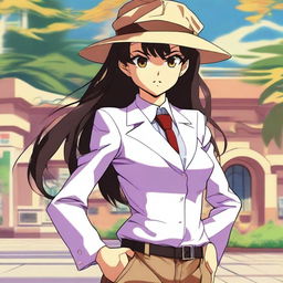 A high-quality digital art piece featuring Mouri Ran, a character from the anime Detective Conan