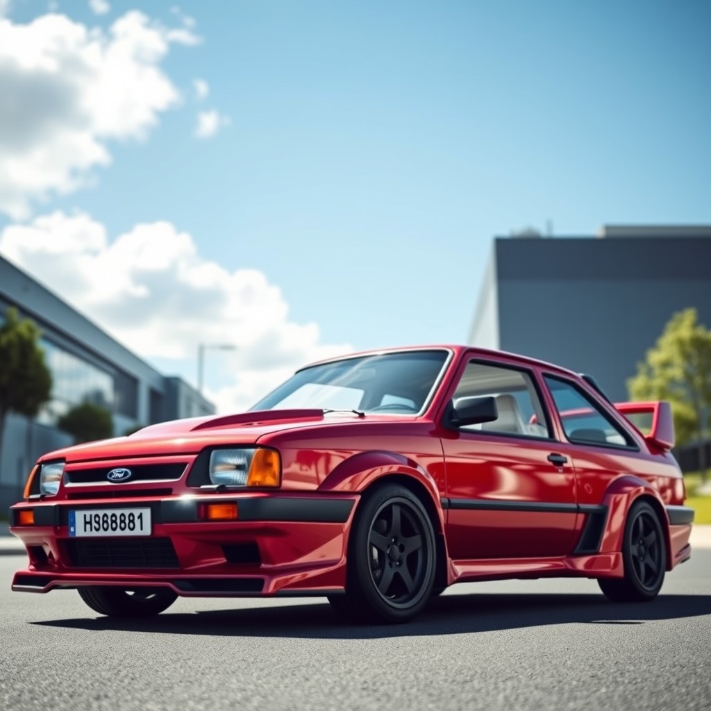 A sleek Ford Escort XR3 1