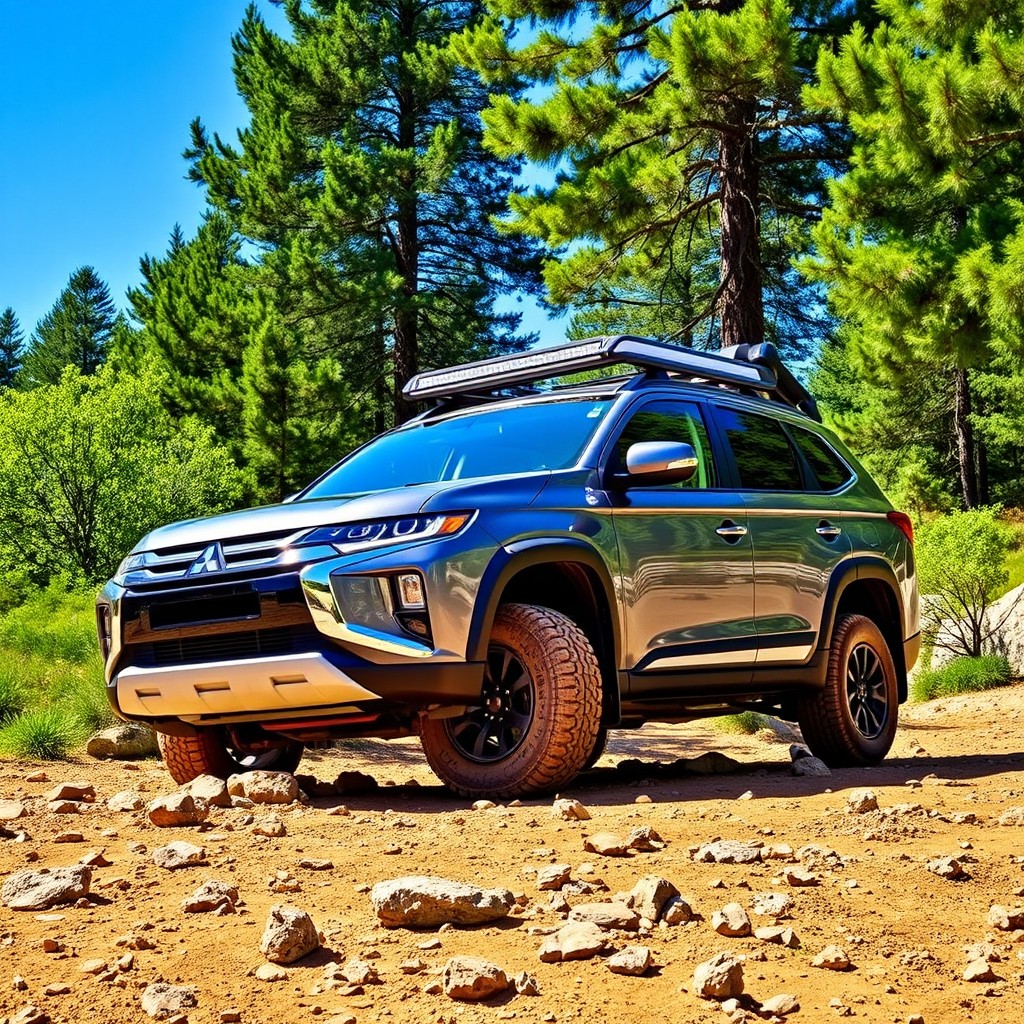A Mitsubishi Outlander 3 in the Exploration Off-Road version, showcasing its adventure-ready design