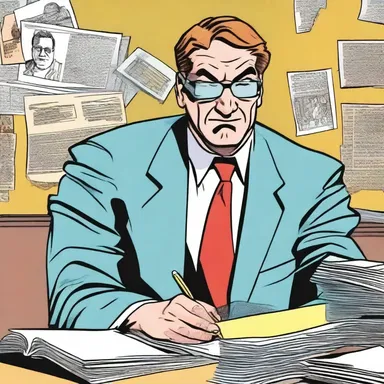 In the comic book, the yuppie is portrayed as a snobbish and materialistic character.