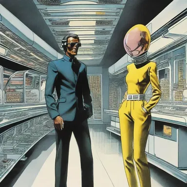 In the futuristic world of the science fiction novel, yuppies are the ruling class who exploit the lower class for their technological advancements.