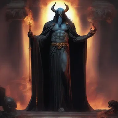 In Greek mythology, Hades had a mephistophelian demeanor as the ruler of the underworld.