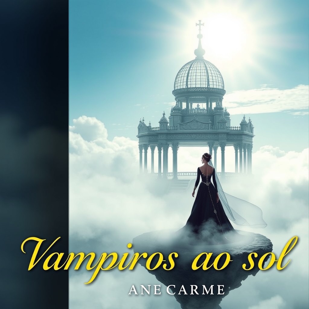 A captivating romance novel cover featuring a vampire king and queen dressed for their wedding