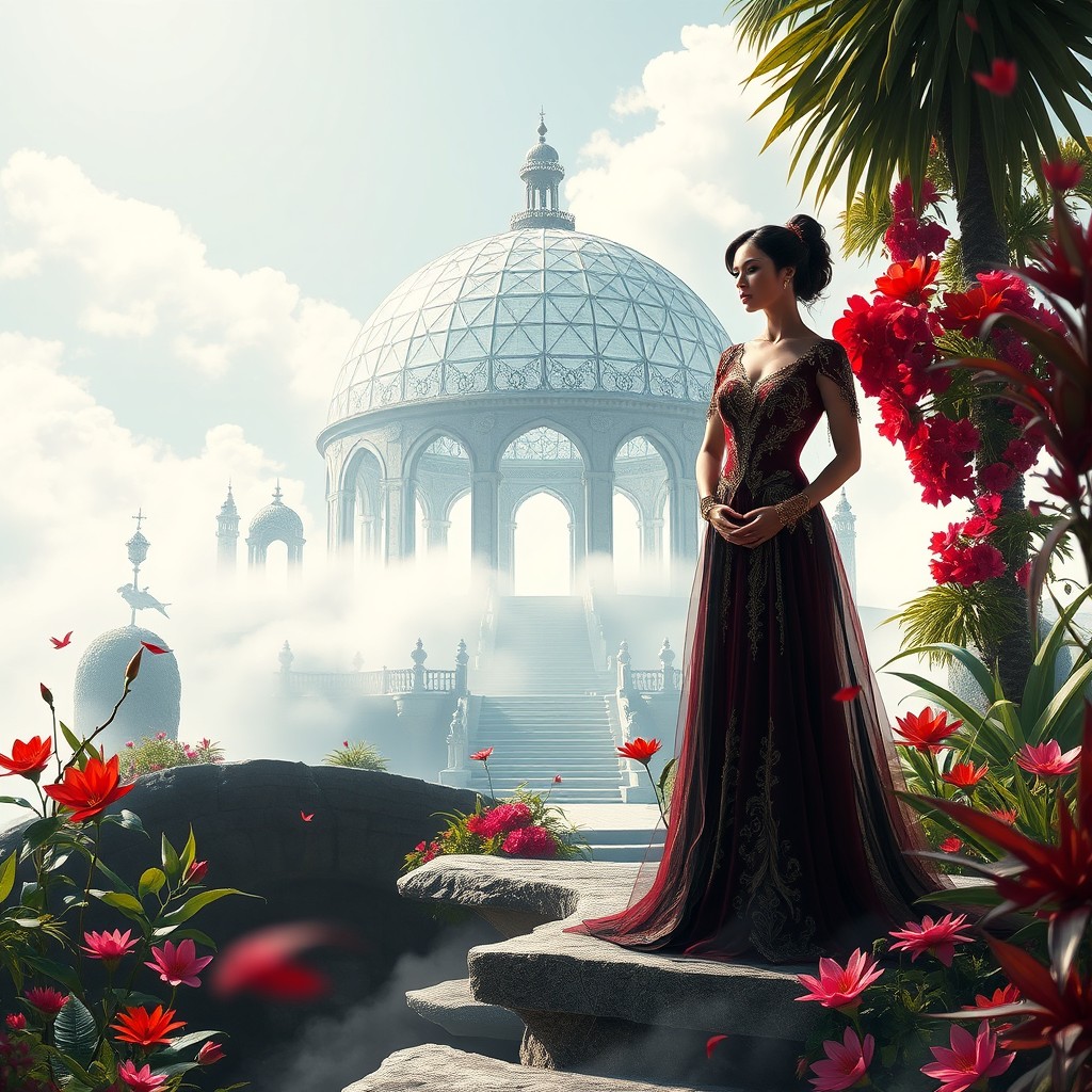 A romantic fantasy book cover featuring a couple of vampire man and woman, both elegantly dressed for a wedding