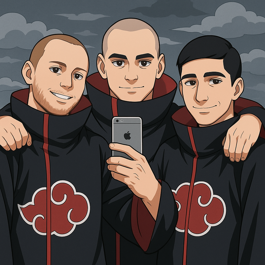 Apply this faces on the akatsuki image