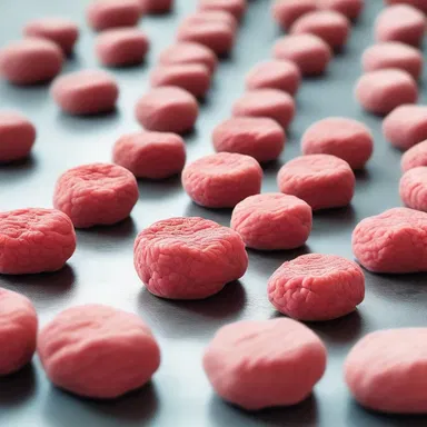 In the futuristic world of the science fiction novel, people consume synthetic rissoles made from lab-grown meat as their primary source of protein.