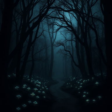A dark, mysterious place filled with shadows and intrigue