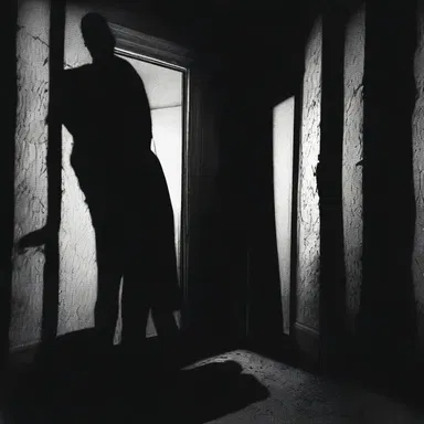 The haunted house was filled with hueless shadows, adding to the sense of terror.