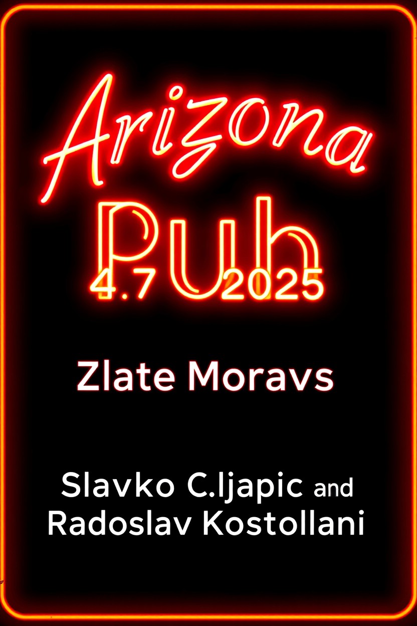 An eye-catching image featuring neon text that reads 'Arizona Pub, 4