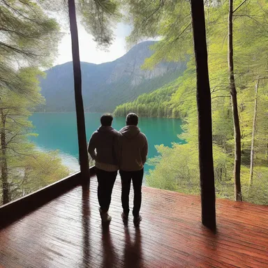 Once in a while, my partner and I go on a romantic getaway.